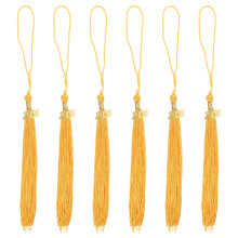 6Pièces Pompons Polyester Pour Chapeaux De Remise De Diplômes