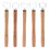 Pottery Handle Making Tool Wood Metal 5Pcs 4.7In 1