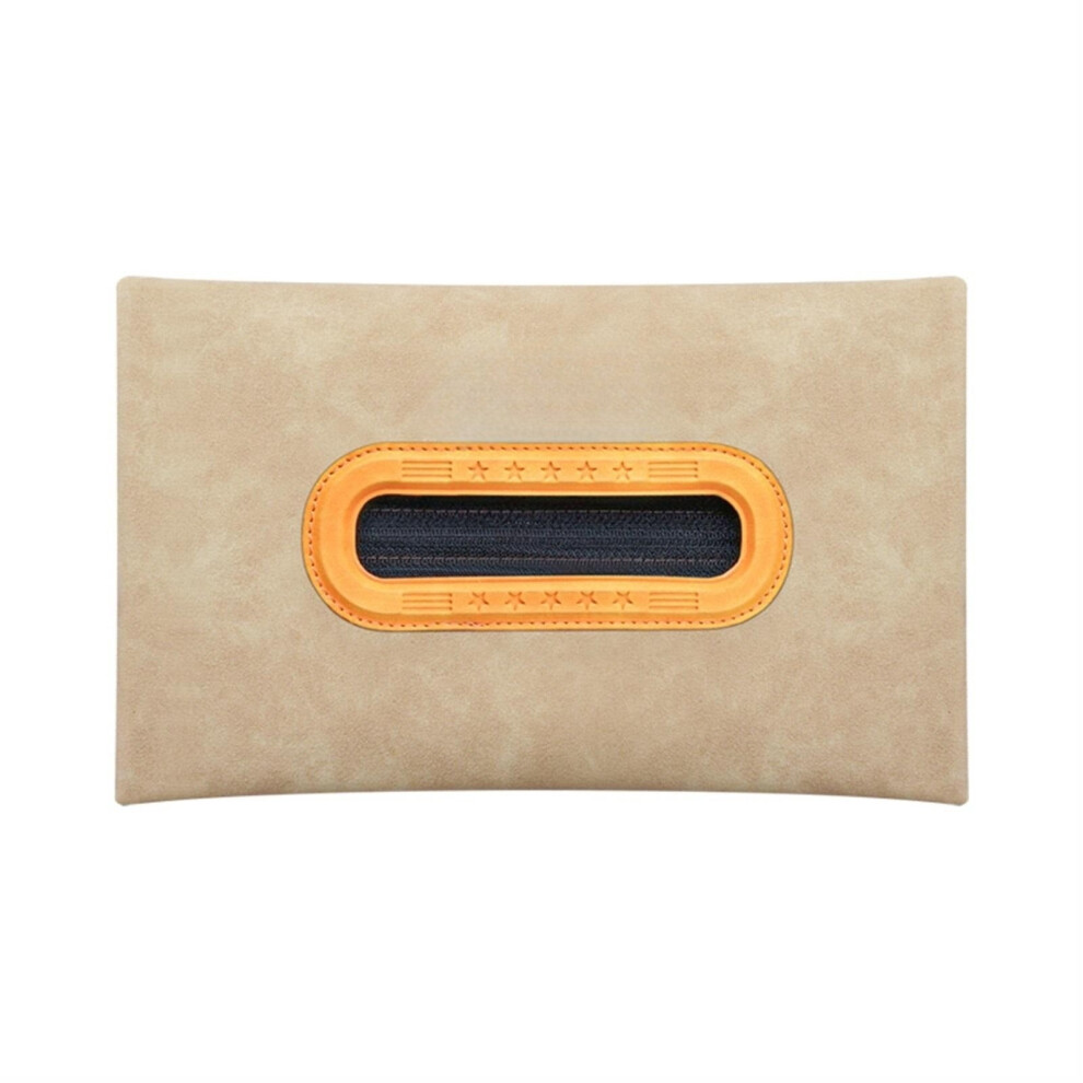 Car Tissues/Napkin Case Car Suede Seat Organizer High-Capacity Seat Back Vehicle Tissue Holder, Sun Visor Napkin Holder 9555307337522