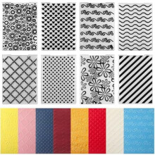 8 Pcs Embossing Folders (5.9x4.1") for DIY Craft, Scrapbook, Photo Album – Compatible with Most Embossing Machines