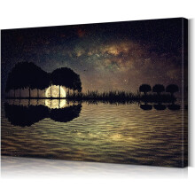 Canvas decorativ pentru chitară 30x45 cm