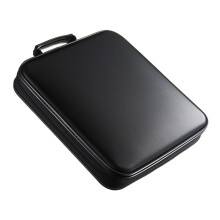 3Pièces Étui De Rangement Cd Zippé Noir