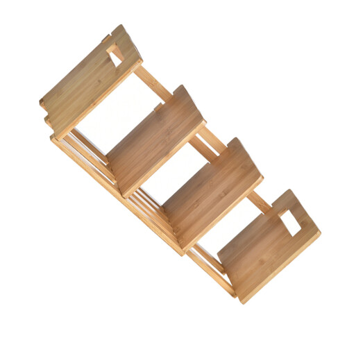 2Pièces Support Livres Bambou , Ajustable, Rangement