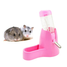 Bobasndm80/120ml hamsterin vesipullo ruoka-astia-alustalla, riippuva automaattinen annostelija pienille eläimille – yhteensopiva standardihäkkien