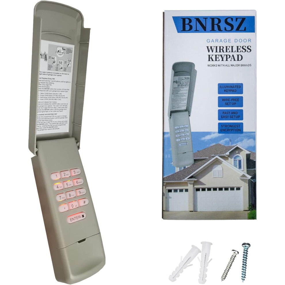 G940ev-P2 Wireless Garage Door Keypad Compatible With Chamberlain/Liftmaster/Craftsman, Replaces 878Max, 377Lm, 877Lm, 977Lm, 66Lm, Cmxzdcg440 9085618812888