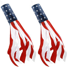 Patriotic Wind Sock Set of 2 100x15 cm