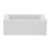 White Plastic Exposed Junction Box 12.6 x 8.36 x 4.5 cm 1
