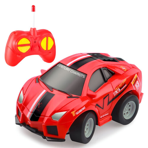 Rode RC-auto voor kinderen van 2-5 jaar