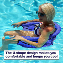 Pool Noodle Float Chair for Adults – Mesh Floating Lounge Seat (Noodle Not Included), Compatible with Standard Pool Noodles