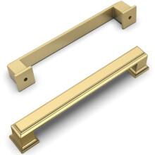 Brushed Gold Cabinet Pulls 160mm Center 10 Pack