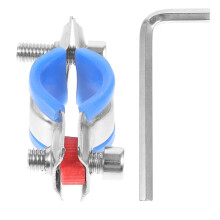 4Sets Stainless Steel Office Chair Saver Clamp Kit Silver for Home Use