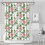 Cortina de chuveiro floral Pioneer Flower 72x72 polegadas com 12 1