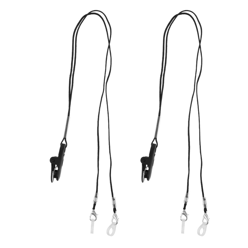 Artibetter 4Sets Hearing Aid Lanyard Clip Abs Nylon Anti-Loss Adjustable Colorful