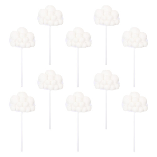 40Pièces Ornements Papier Nuage Pour Gâteaux De Bébé