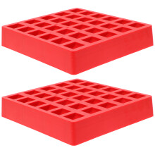 2Pièces À Pièces ABS Rouge Pour Rangement Multi-Compartiments