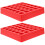 2Pièces À Pièces ABS Rouge Pour Rangement Multi-Compartiments 1