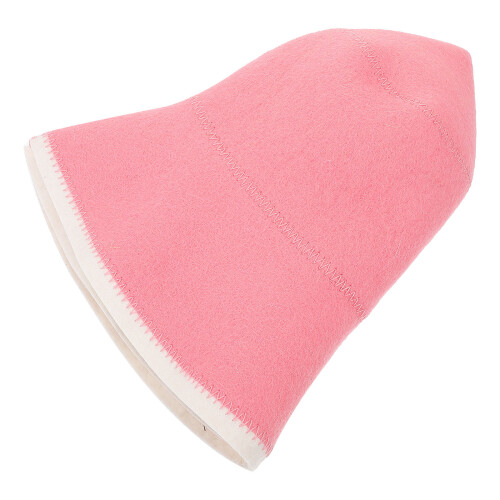 4Pièces Bonnets De Sauna Rose En Laine Absorbants