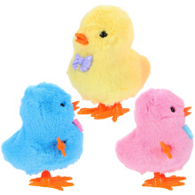3Pièces Poussins À Remontage Plastique Couleurs Assorties Jouets Bébé