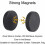 Rubber-Coated Magnetic Shower Curtain Weights 8 pcs 3