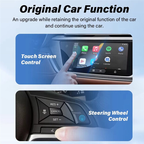 Car Wireless Carplay Android Auto 2in1 Box Plug& Box Wired to Wireless Dongle Android Auto CarPlay   Box 1