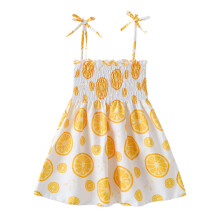 Robe bébé fille décontractée sans manches à bretelles, adorable robe d'été à fleurs de princesse, tailles 12 mois à 5 ans