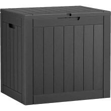 31-Gallon Outdoor Storage Box – Waterproof, UV-Resistant, Lockable Resin Deck Box for Patio, Garden & Pool Supplies