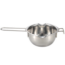 2Stk Schmelzschalen Edelstahl Backzubehör Butter Schmelztopf Silber