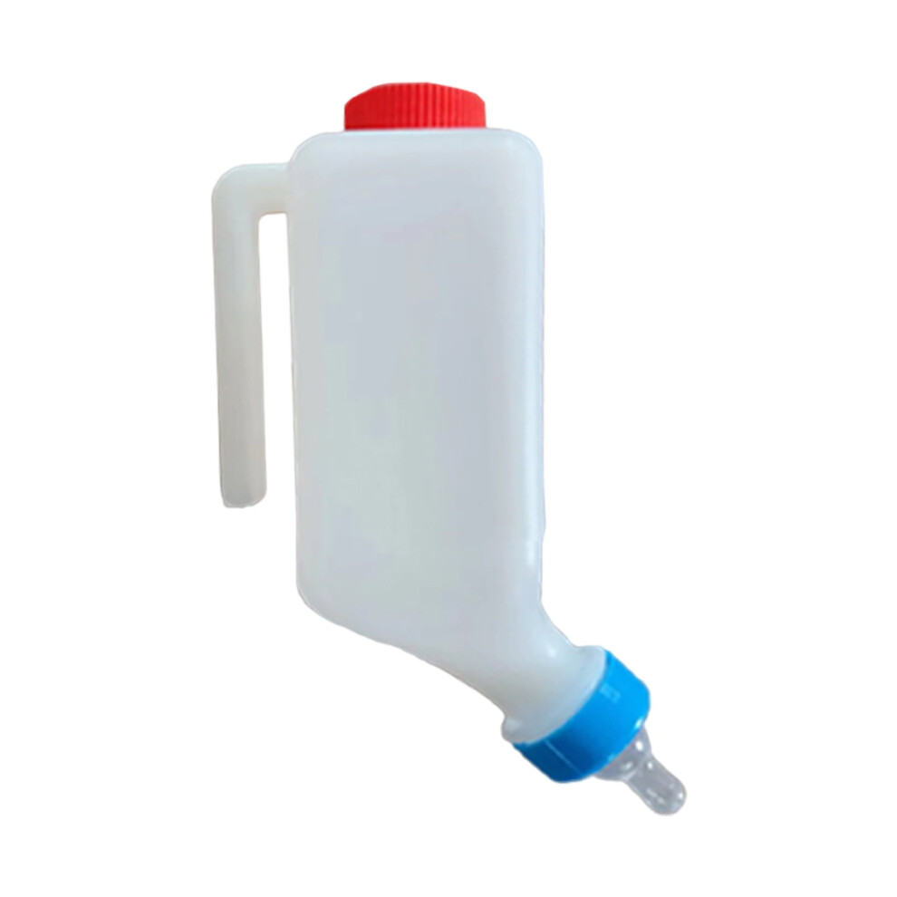 800ml Baby Bottle With Measurement Scale Hanging Feeder For Lamb Goat Calf Sheep Nursing With Handle Soft Nipple Medium Flow