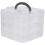 Layer18compartment plastic adjustable storage box storage box (transparent white) 1