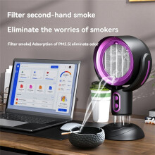 Portable Range Hood, Desktop Range Hood with 2 Speed Exhaust Fan,Portable Kitchen Exhaust Fan for Indoor BBQ,A N
