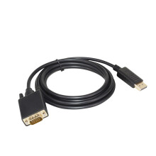 Cabo adaptador DisplayPort para VGA de 1,8 m (6 pés) banhado a ouro