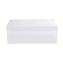 Boîte à chaussures pliable transparente épaisse Comefolife, 28 x 9,5 x 18 cm, pour hommes/femmes/enfants — Compatible avec les tailles standard