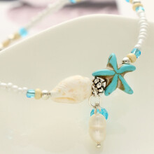 Starfish Shell Beach Foot Chain Conch Sandal Anklets Beads Jewelry Bracelet