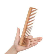 Handmade Wide Tooth Wooden Comb for Curls – Anti-Static, Gentle Detangling, Sparse & Dense Teeth – Compatible with Natural Hair