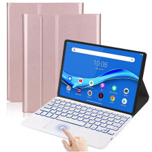 Backlit Touchpad Keyboard Case Compatible with Lenovo Tab M10 Plus 10.3" (TB-X606F/X), Magnetic Detachable Bluetooth, Black