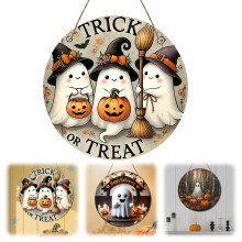 Vintage Trick or Treat trædørophæng 20 cm