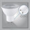 10PCS Ceiling Spotlight Set 7W GU10 Base  Saving Downlight LED Light Indoor Lighting 3000K Warm White Light 3