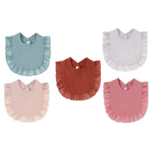 5St Babyvoedingsslabbetjes Katoen Assorti - , Ademend En Wasbaar