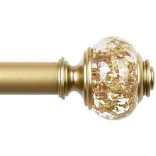 Barra telescópica dorada para cortinas de 140-195 pulgadas (individual)