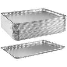 16"x11" (40x28 cm) zware, antiaanbak aluminium bakplaten, wegwerp bakvormen voor koekjes, spek, brownies – geschikt voor oven en grill.
