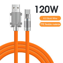Dlhé nabíjačky telefónov pre Android, 20 stôp, 1,5 m, rýchle nabíjanie cez USB, USB do typu C, dáta, 120 W super rýchle nabíjanie,