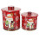 4Pièces Boîtes Métalliques Noël Multi Fonction Pour Conserves Biscuits 1