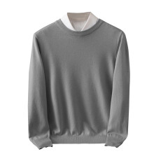 Men's Fashion High Neck Sweater Fall Winter Casual Solid Color Thermal Warm Knitted Pullover Top Men's Sweaters(Dark Gray#2,XL)