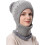 Conjunto de gorro e cachecol, Conjunto de gorro de inverno, Conjunto de cachecol e gorro feminino, Conjunto de cachecol, gorro e máscara feminina 1