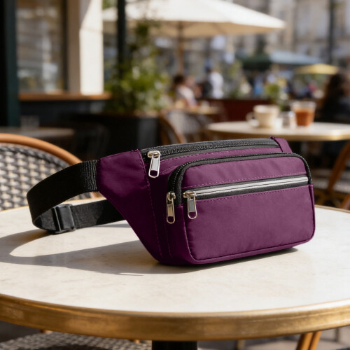 Τσάντα μέσης Unisex Crossbody – Μεγάλης χωρητικότητας σακίδιο μέσης με ρυθμιζόμενο 2