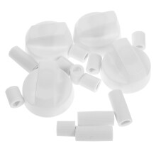 Set di 4 manopole universali per fornelli con 12 adattatori