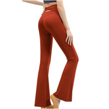Damskie spodnie do jogi z wysokim stanem, legginsy fitness, brązowe, wygodne spodnie do jogi dla kobiet, rozmiar S