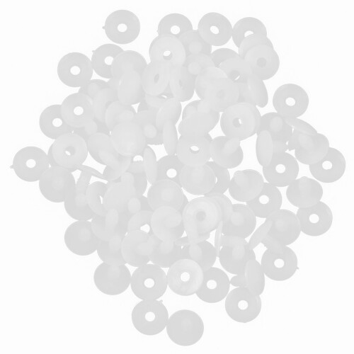 500Ensembles Connecteurs Plastique Blancs Pour Poupées Jouets DIY