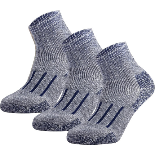 Merino Wool Ankle Hiking Socks Thermal Cushioned Quarter