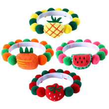 4St Kattenhalsband Feestachtig Met Fruitballen Katoen Verstelbaar